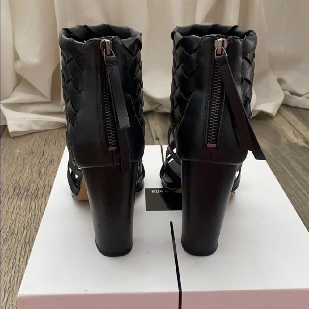 SOLD!!! DOLCE VITA - Nakita black leather heel 7.5 - Picture 4 of 10